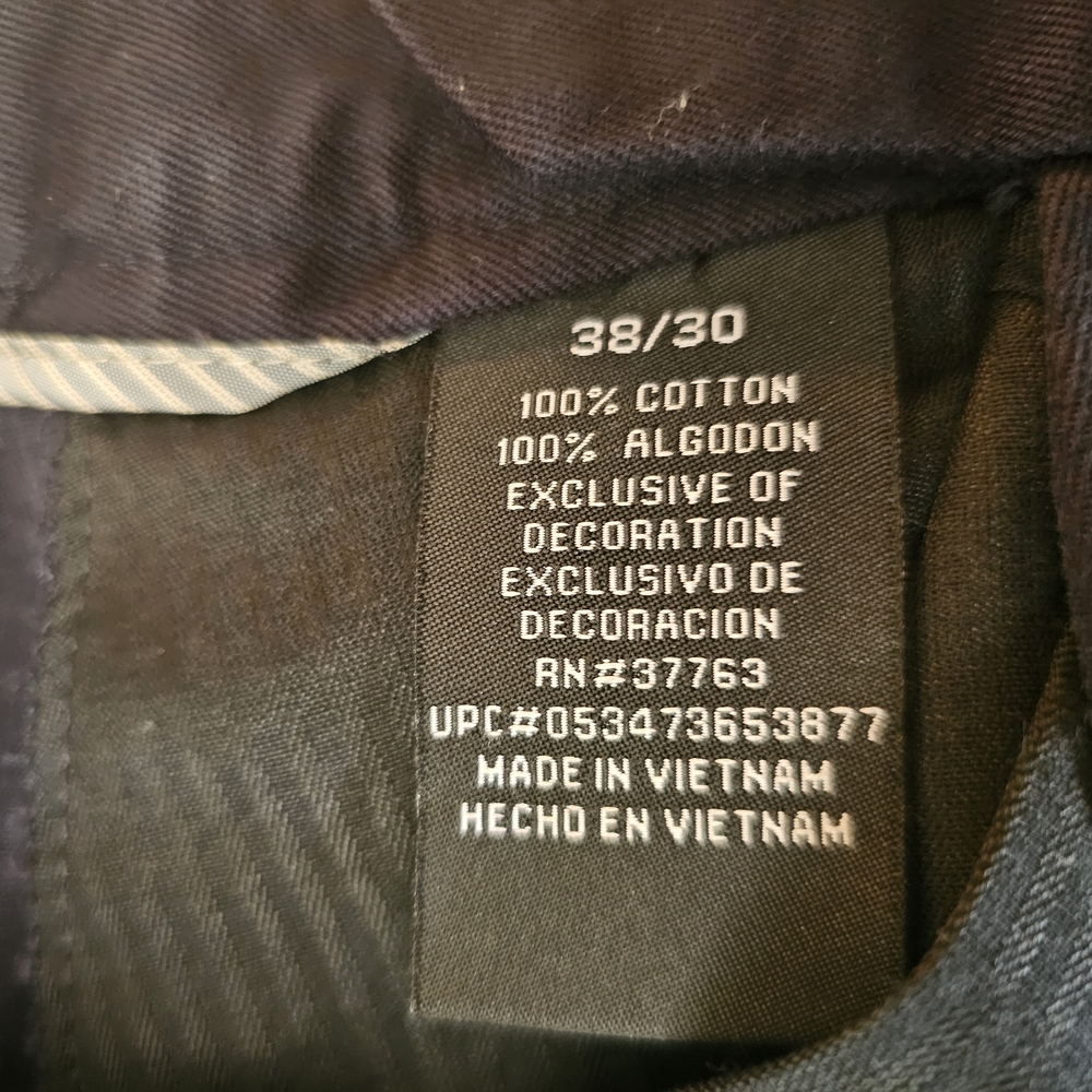 Men's Navy Cotton Dress pant